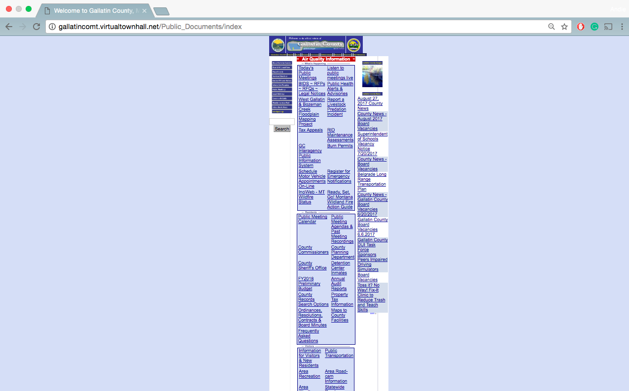 Gallatin County Screen Shot
