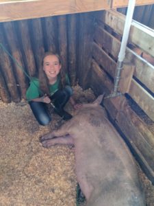 Big Sky State Fair Natalie and Pig